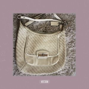 White Leather Coach Bag